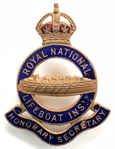 Royal National Lifeboat Institution RNLI Honorary Secretary badge.