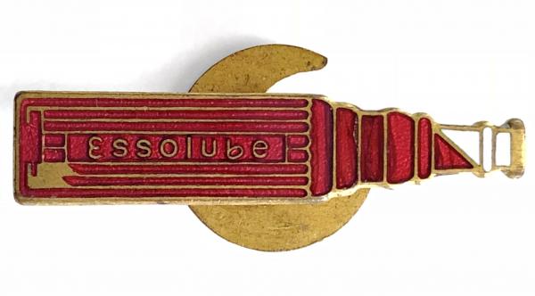 Essolube Motor Oil circa 1930s salesman promotional badge