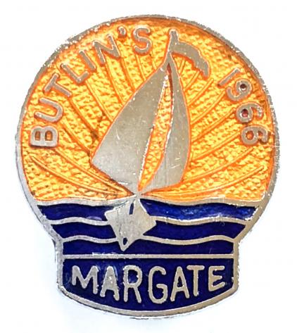 Butlins 1966 Margate Holiday Camp yacht badge.