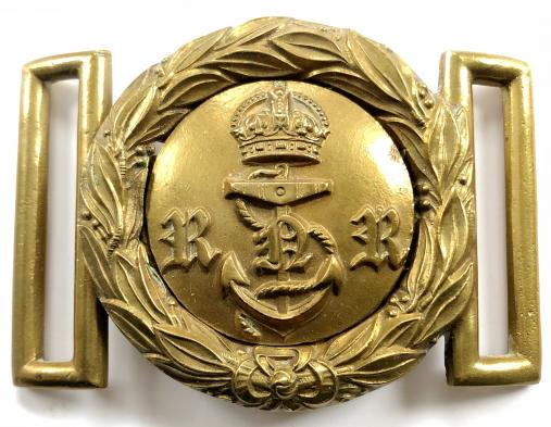 WW1 Royal Navy RNR Royal Naval Reserve officers sword belt clasp.