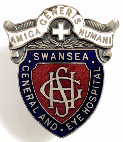 Swansea General and Eye Hospital 1949 Welsh nurses named badge