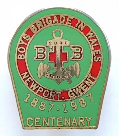 The Boys Brigade National Centenary badge Wales.