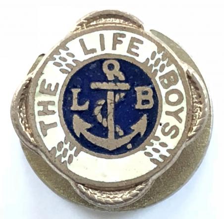 The Life Boys enamel buttonhole badge 1930 -1966.