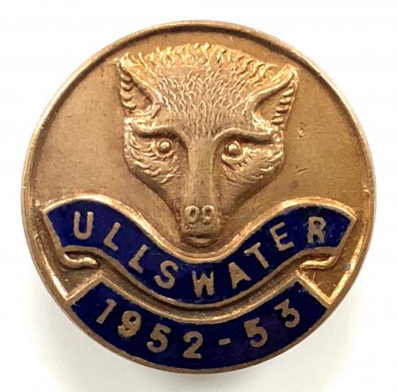 Ullswater Hunt 1952 to 1953 Season supporters club badge