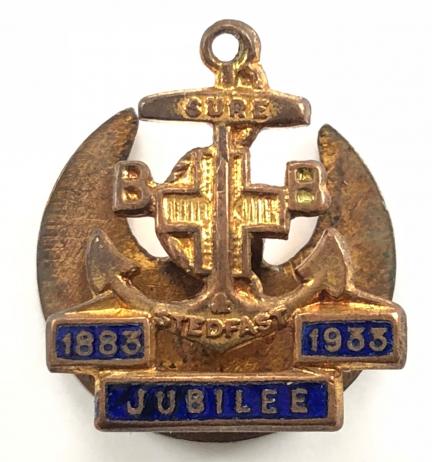 The Boys Brigade 1933 Jubilee buttonhole badge 