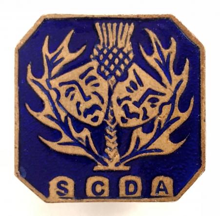 Scottish Community Drama Association SCDA membership badge.