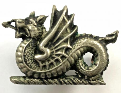 London Midland & Scottish Railway LMS Wyvern cap and collar badge