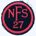 National Fire Service NFS 27 Cheadle Fire Force Area uniform badge.