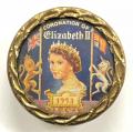 1953 Coronation of Queen Elizabeth II souvenir badge.