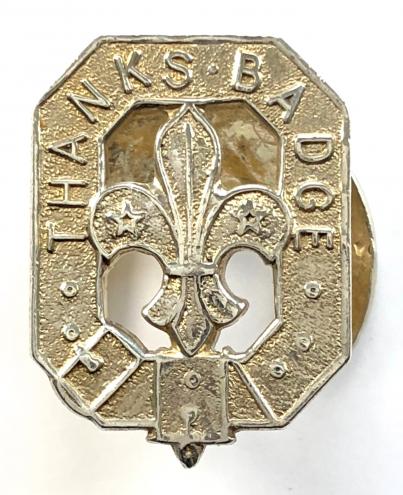 Boy Scouts 1966 silver thanks badge