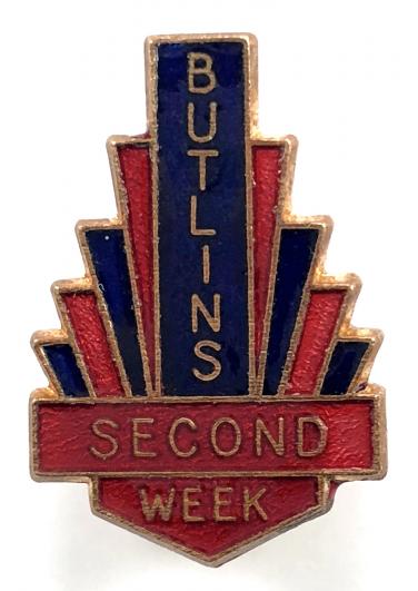 Butlins holiday camp second week deco badge