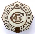 1959 Constitutional Beach Club holiday camp badge