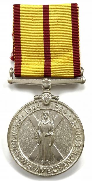 1954 St Andrew's Ambulance Corps 50th anniversary medal