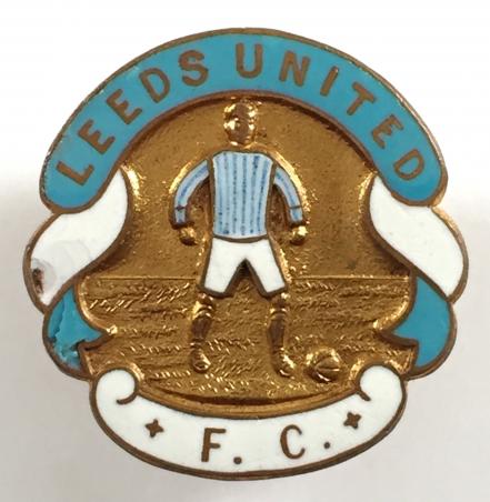 Leeds United Football Club supporters badge circa 1920s