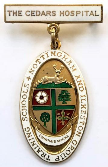 The Cedars Hospital Nottingham & Ilkeston group training school badge