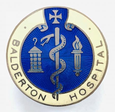 Balderton Hospital psychiatric nursing 1958 silver badge