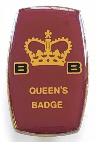 Boys Brigade The Queens Badge 1984 to 1994 award