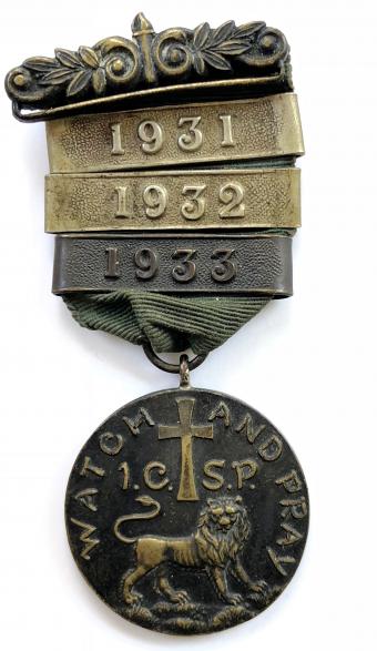 Incorporated Church Scout Patrols ICSP service medal with CLB clasps