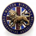 Melton Division Conservative Association political badge