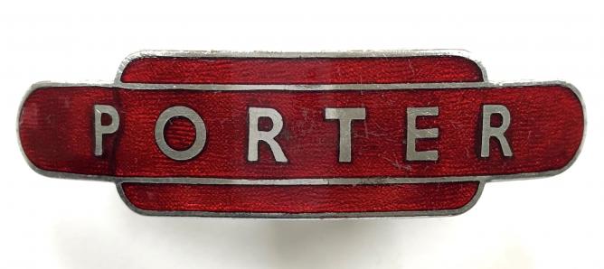 British Railways Porter midland region totem style cap badge by Gaunt