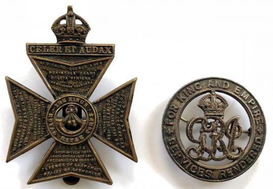WW1 Silver War Badge Kings Royal Rifle Corps