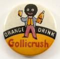 Robertson Gollicrush orange drink advertising badge c1962
