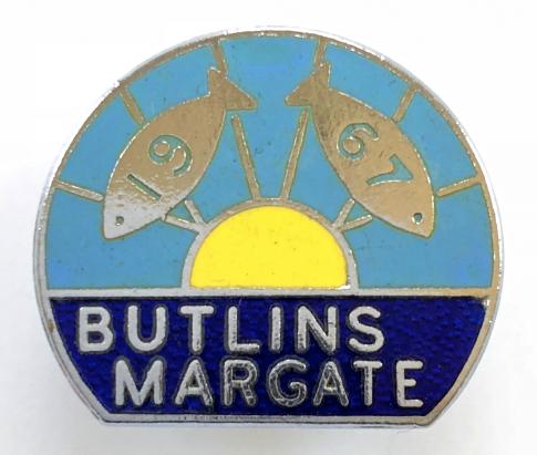 Butlins 1967 Margate holiday camp badge