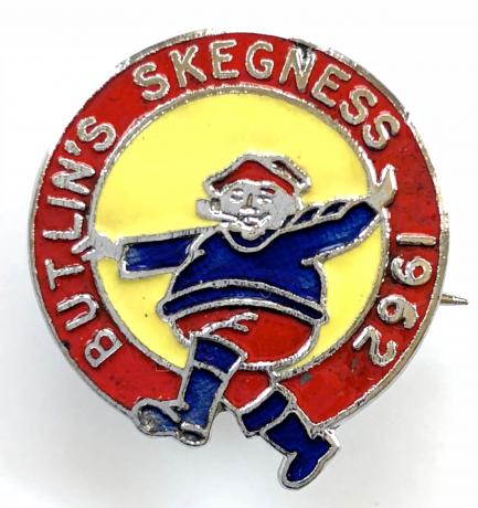Butlins 1962 Skegness holiday camp jolly fisherman badge
