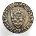 Beverley & East Riding Golf Club 1926 hallmarked silver prize button