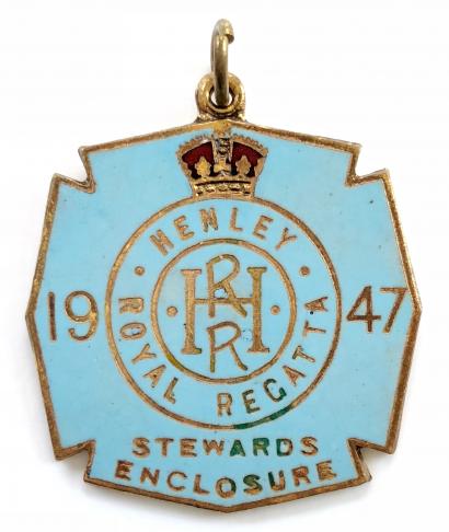 1947 Henley Royal Regatta stewards enclosure badge