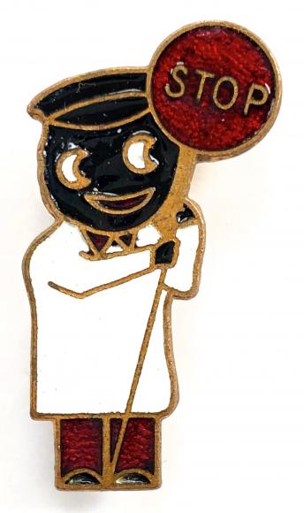 Robertsons 1970s Golly Lollipopman promotional badge Blank