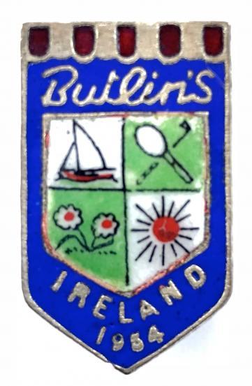 Butlins 1954 Mosney Ireland holiday camp blue badge