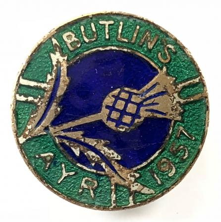 Butlins 1957 Ayr holiday camp badge
