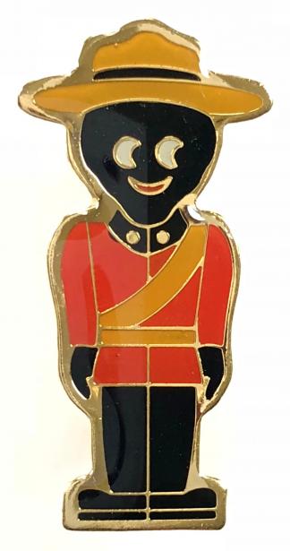 Robertsons 1996 Golly Canadian Mountie limited edition badge