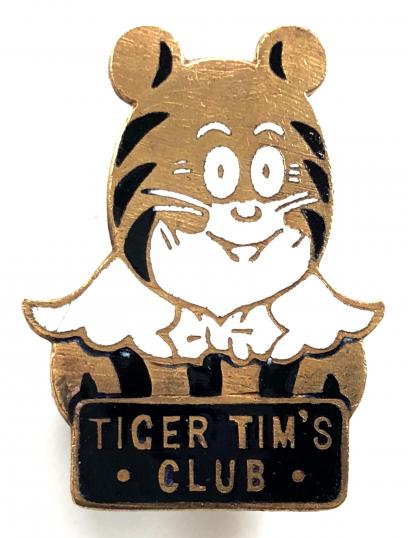 Tiger Tim's weekly comic childrens club membership badge