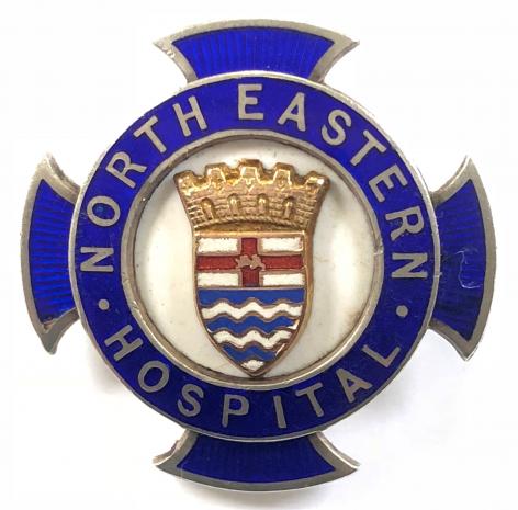 North Eastern Fever Hospital London 1931 silver nurses badge