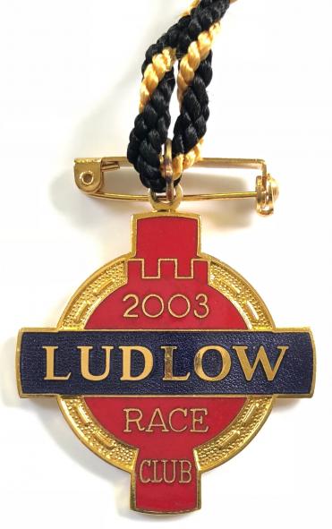 2003 Ludlow Racecourse horse racing club badge