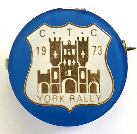 Cyclists Touring Club 1973 CTC York rally badge