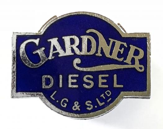Gardner Diesel bus and lorry engines promotional lapel badge