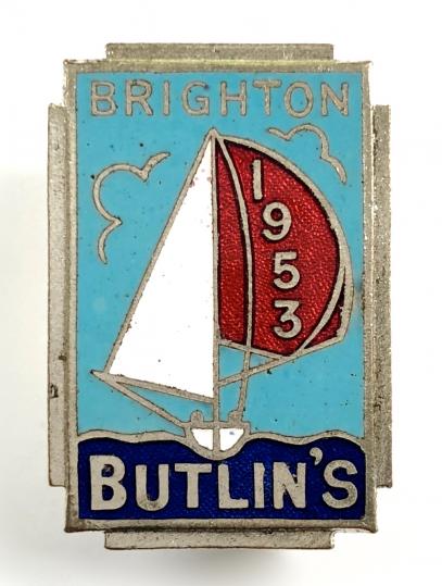 Butlins 1953 Brighton holiday camp badge