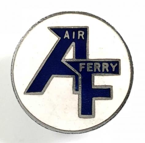 Air Ferry Airline promotional enamel badge by Squire