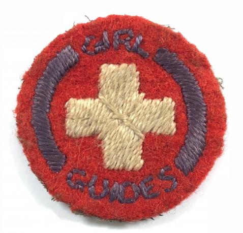 Girl Guides Probationer senior proficiency felt cloth badge