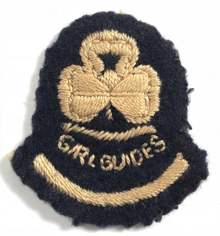 Girl Guides patrol leaders felt cloth hat badge