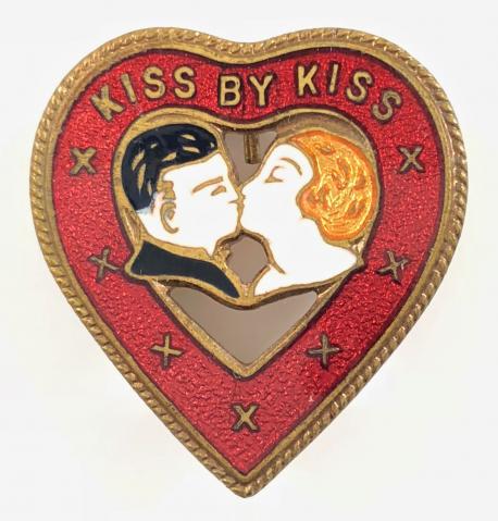 KISS BY KISS song sheet music promotional badge