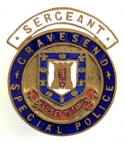 Gravesend special police sergeants badge