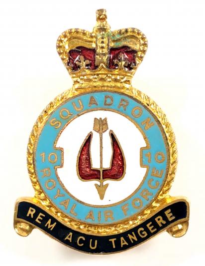 RAF No 10 Squadron Royal Air Force badge c1950s
