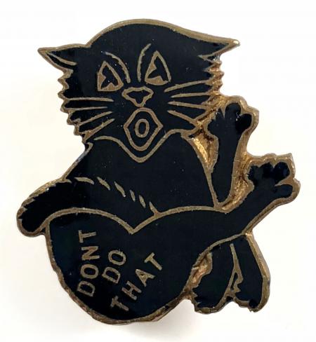 DON'T DO THAT song sheet music promotional black cat badge