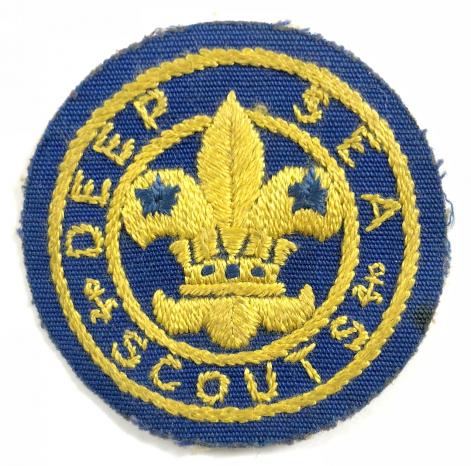 Deep Sea Scouts embroidered cloth badge