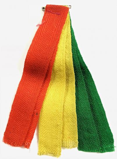 Rover Scouts shoulder knot red green and yellow braid