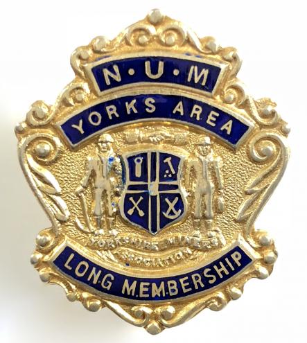 National Union of Mineworkers 1956 NUM Yorks Area long service badge